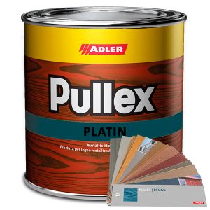 Краска по дереву ADLER Pullex Platin с эффектом "металлик"